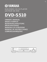 Yamaha DVD-S510 Manualul proprietarului