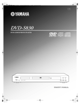 Yamaha DVD-S830 Manualul proprietarului