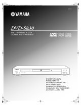 Yamaha DVD-S830 Manualul proprietarului