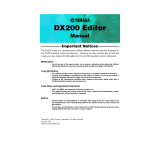 Yamaha DX200 Manualul proprietarului