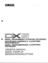Yamaha DX5 Manualul proprietarului