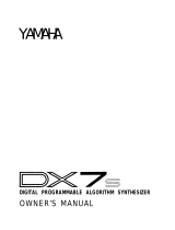Yamaha DX7s Manual de utilizare