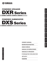 Yamaha DXR15 / DXR12 / DXR10 / DXR8 / DXS15 / DXS12 Manualul proprietarului
