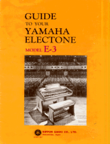 Yamaha E-3 Manualul proprietarului
