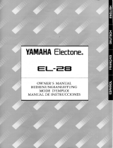 Yamaha EL-28 Manualul proprietarului