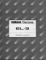 Yamaha EL-3 Manualul proprietarului