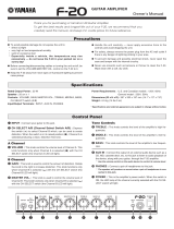 Yamaha F-20 Manualul proprietarului