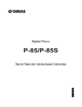 Yamaha P-85S Manualul proprietarului