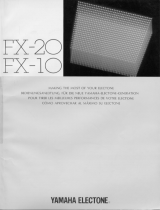 Yamaha FX-20 Manualul proprietarului