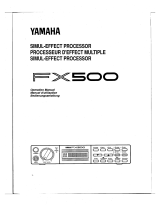 Yamaha FX500 Manualul proprietarului