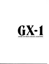 Yamaha GX-1 Manualul proprietarului
