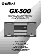 Yamaha GX-500RDS Manualul proprietarului