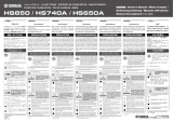 Yamaha HS-740A Manual de utilizare