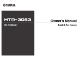 Yamaha HTR-3063 Manualul proprietarului