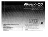 Yamaha K-07 Manualul proprietarului