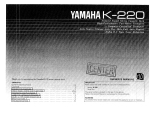 Yamaha K-220 Manualul proprietarului