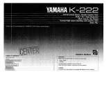 Yamaha K-222 Manualul proprietarului