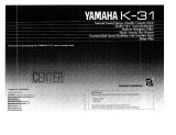 Yamaha K-31 Manualul proprietarului