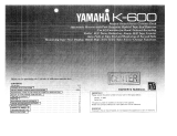 Yamaha K-600 Manualul proprietarului