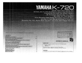 Yamaha K-720 Manualul proprietarului