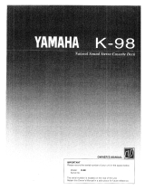 Yamaha K-98 Manualul proprietarului