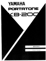 Yamaha KB-200 Manualul proprietarului