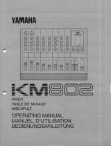 Yamaha KM802 Manualul proprietarului