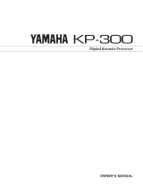 Yamaha KBP-300 Manualul proprietarului