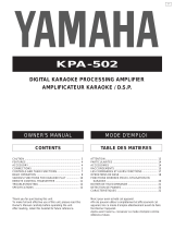 Yamaha KPA-502 Manualul proprietarului