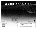 Yamaha KX230 Manualul proprietarului