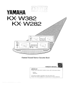 Yamaha KX-W382 Manualul proprietarului