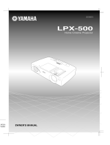Yamaha LPX-500 Manual de utilizare