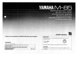 Yamaha M-85 Manualul proprietarului