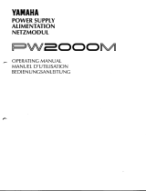 Yamaha PW2000M Manualul proprietarului