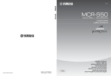 Yamaha MCR-550 Manualul proprietarului