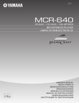 Yamaha MCR-640 Manualul proprietarului