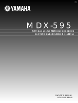 Yamaha MDX-595 Manual de utilizare