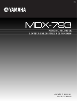 Yamaha MDX-793 Manualul proprietarului