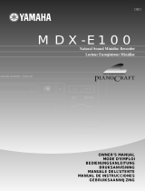 Yamaha MDX-E100 Manualul proprietarului