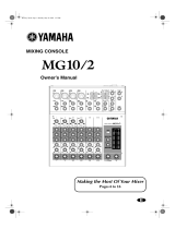 Yamaha MG2 Manual de utilizare