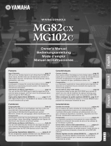 Yamaha mg 82 cx live mixer met 8 kanalen Manualul proprietarului