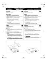 Yamaha RK-MG102 Manualul proprietarului