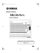 Yamaha MG 6FX Manual de utilizare