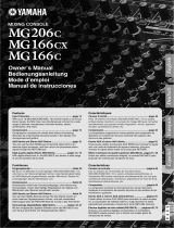 Yamaha mg166c 16 kanaals mengpaneel Manualul proprietarului