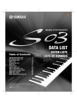 Yamaha S03SL Fișa cu date