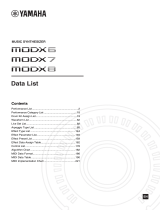 Yamaha MODX7 Fișa cu date