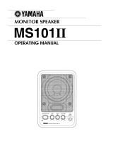 Yamaha MS101 II Manualul proprietarului
