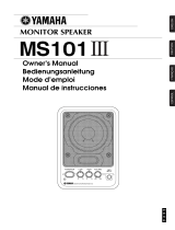 Yamaha MS101III Manualul proprietarului