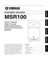 Yamaha MSR100 Manual de utilizare