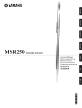 Yamaha MSR250 Manual de utilizare